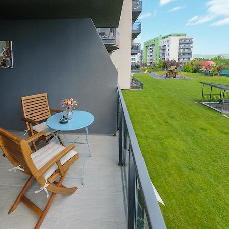 Ferienwohnung Grand Park Blue Iulius Mall Cluj-Napoca Exterior foto